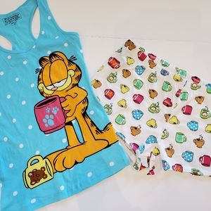 Garfield tank top and short set pajamas
